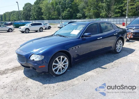 2008 Maserati Quattroporte из США, поврежденный, VIN ZAMFE39A180033329